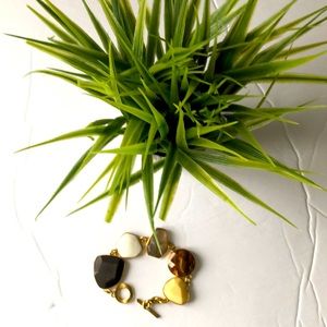 BRACELET  gold and coloured stones